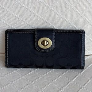 Coach signature logo wallet